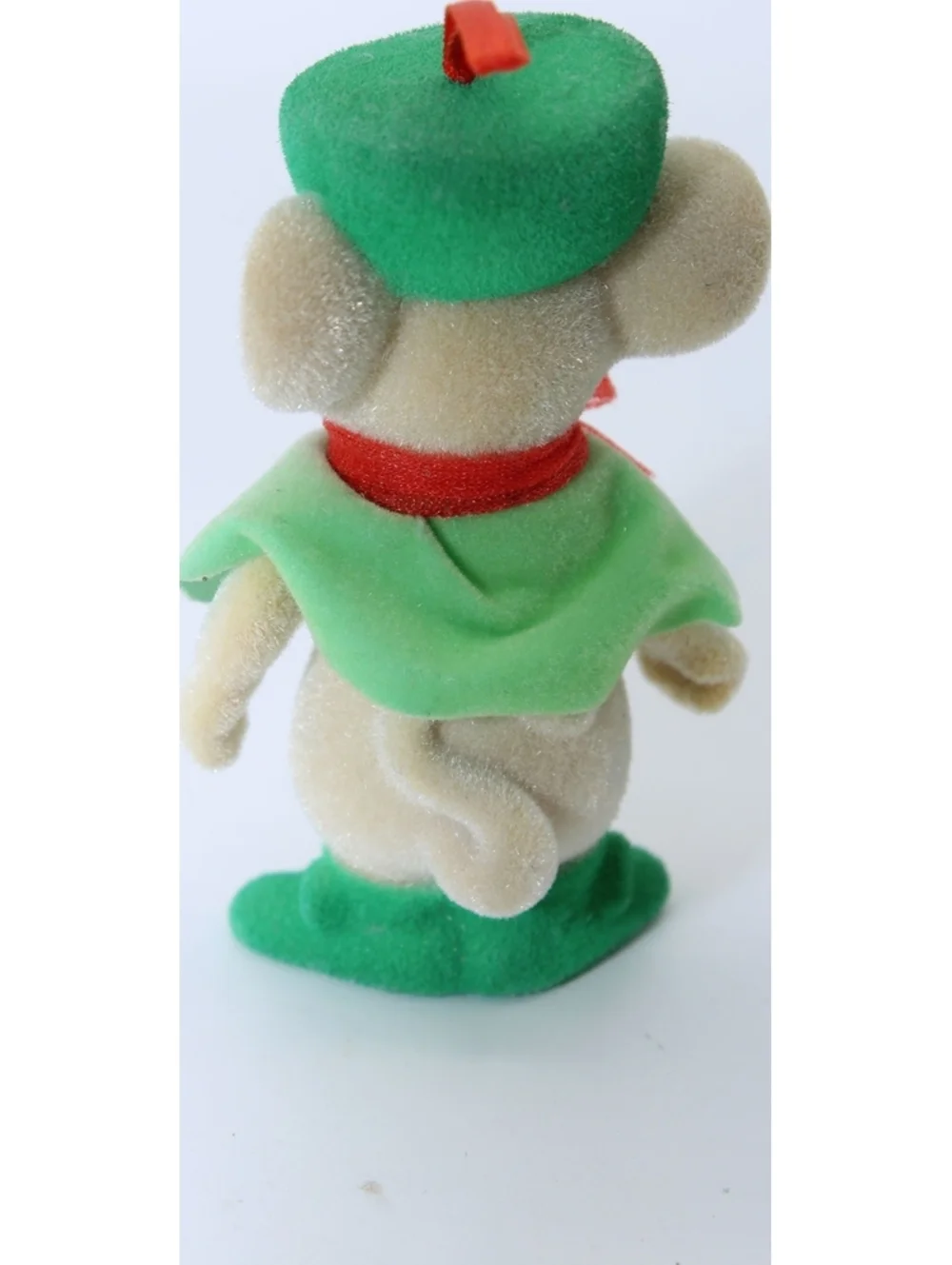 Disney The Rescuers Miss Bianca & Bernard Mouse Christmas Ornaments Flocked Set